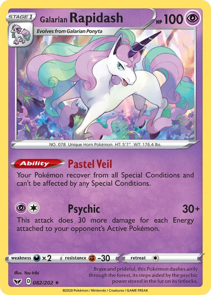 Galarian Rapidash 082/202 (SWSH01: Sword & Shield Base Set)  | Good Games Adelaide SA