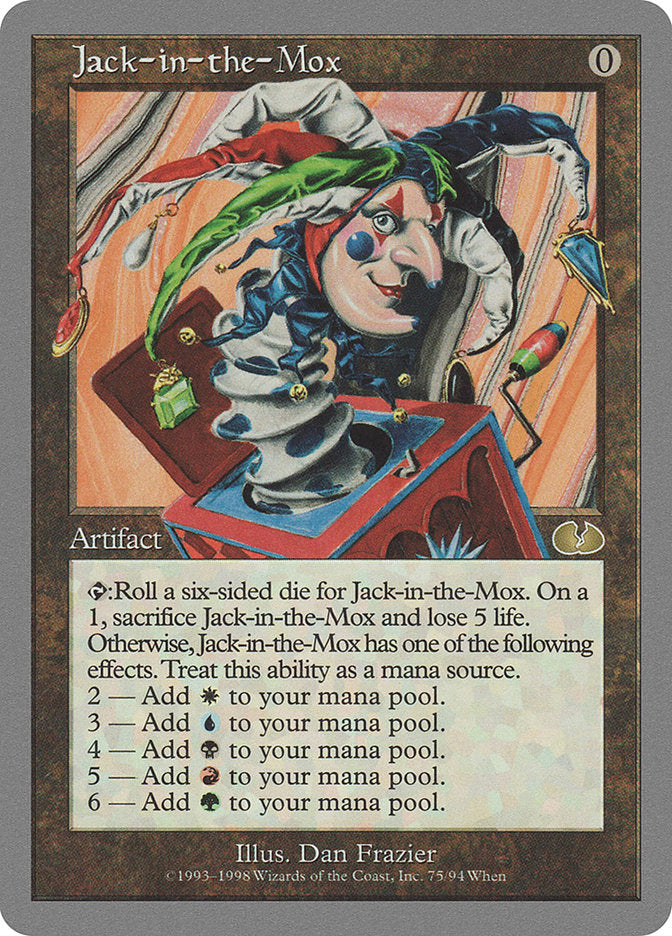 Jack-in-the-Mox 75 (Unglued)  | Good Games Adelaide SA