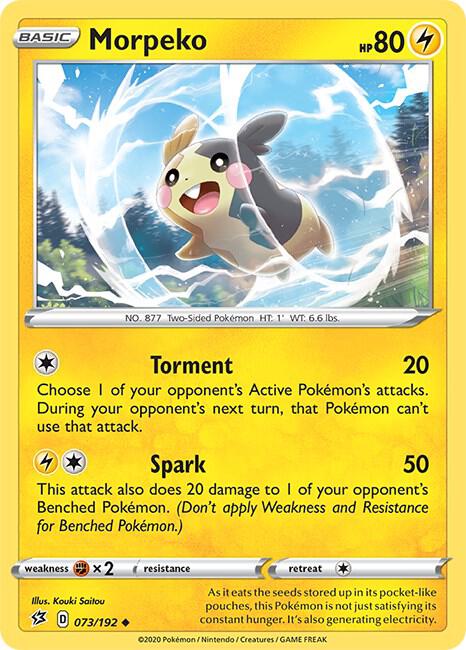 Morpeko 073/192 (SWSH02: Rebel Clash)  | Good Games Adelaide SA