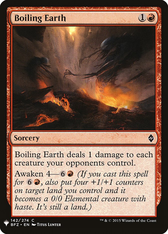 Boiling Earth 142 (The List Reprints)  | Good Games Adelaide SA