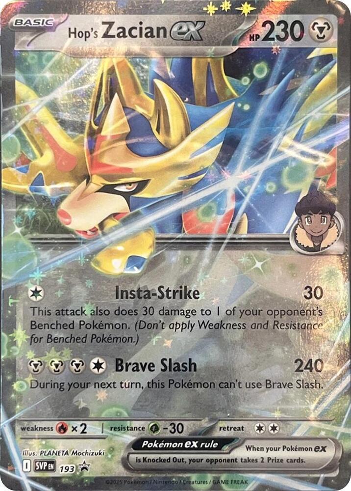 Hop's Zacian ex SVP193 (SV: Scarlet & Violet Promo Cards)  - Holofoil | Good Games Adelaide SA