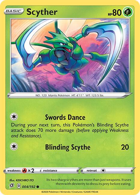 Scyther 004/192 (SWSH02: Rebel Clash)  | Good Games Adelaide SA