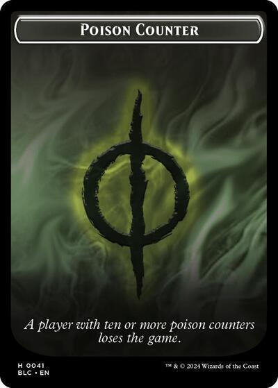 Poison Counter Rabbit Double Sided Token 41 // 3 (Commander: Bloomburrow)  | Good Games Adelaide SA