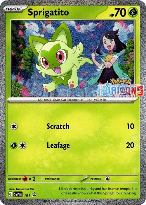Sprigatito 191 (SV: Scarlet & Violet Promo Cards)  - Holofoil | Good Games Adelaide SA