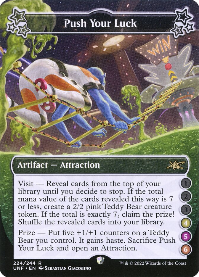 Push Your Luck 224 (Unfinity)  - Foil | Good Games Adelaide SA