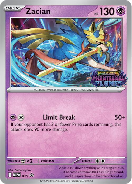 Zacian Prerelease 015 (ME: Mega Evolution Promo)  - Holofoil | Good Games Adelaide SA