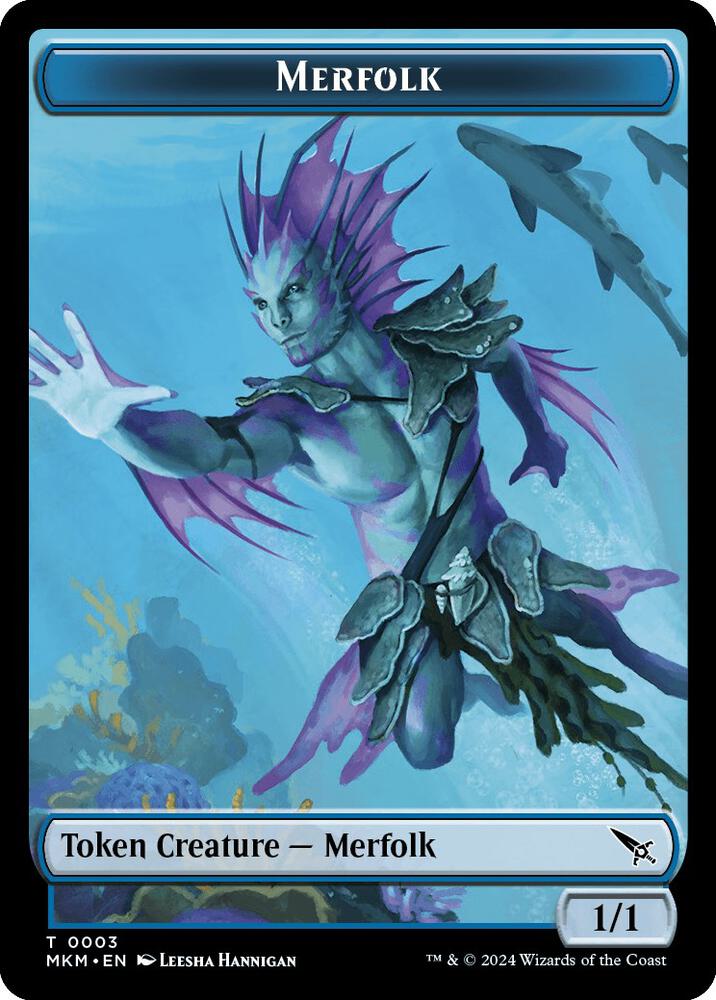 Merfolk Token 3 (Murders at Karlov Manor)  | Good Games Adelaide SA