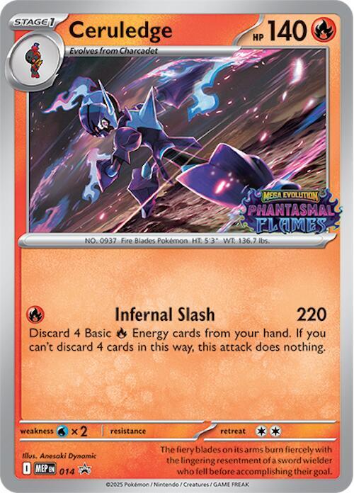 Ceruledge Prerelease 014 (ME: Mega Evolution Promo)  - Holofoil | Good Games Adelaide SA
