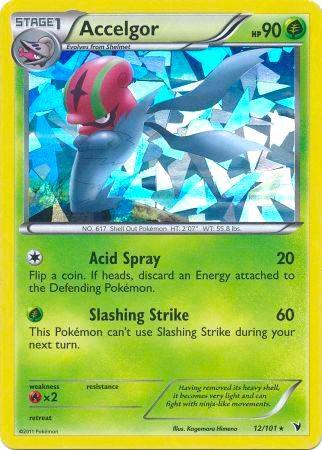 Accelgor 12 101 Cracked Ice Holo 012/101 (Deck Exclusives)  - Holofoil | Good Games Adelaide SA