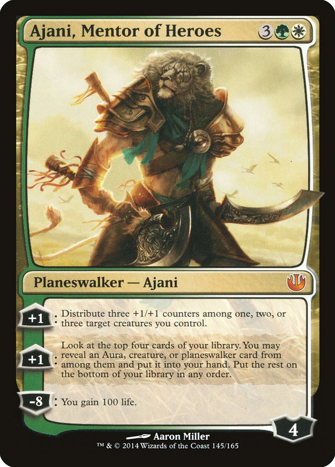 Ajani, Mentor of Heroes 145 (Journey Into Nyx)  - Foil | Good Games Adelaide SA