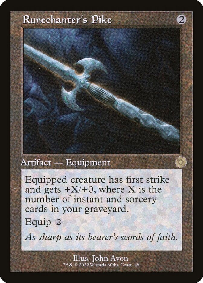 Runechanter's Pike 48 (The Brothers' War: Retro Frame Artifacts)  - Foil | Good Games Adelaide SA