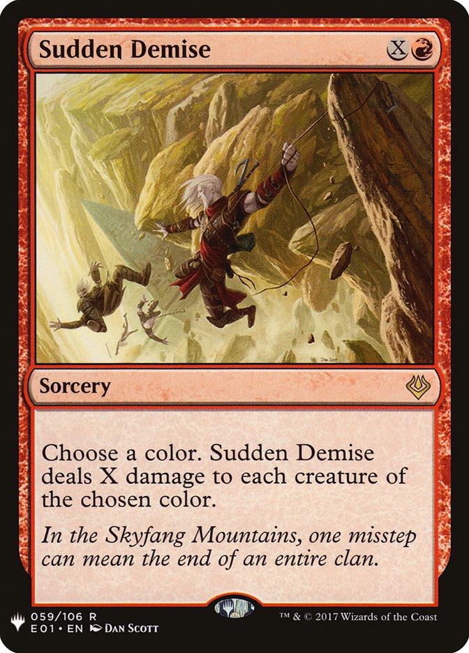 Sudden Demise 059/106 (The List Reprints)  | Good Games Adelaide SA