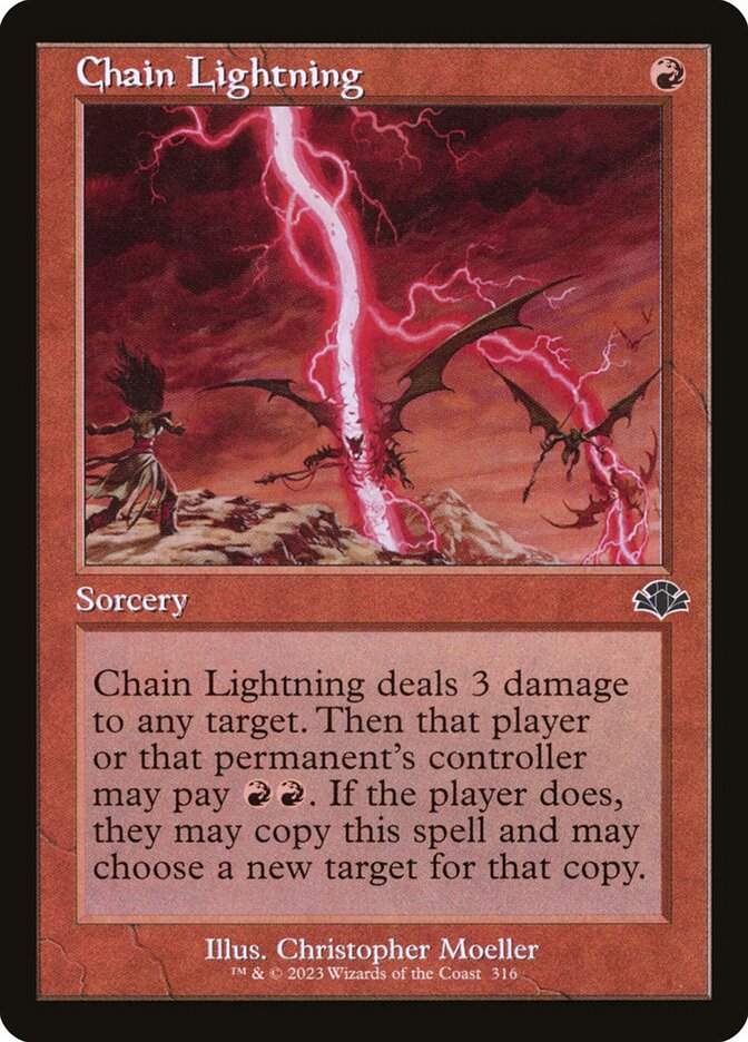 Chain Lightning 316 (Dominaria Remastered)  | Good Games Adelaide SA