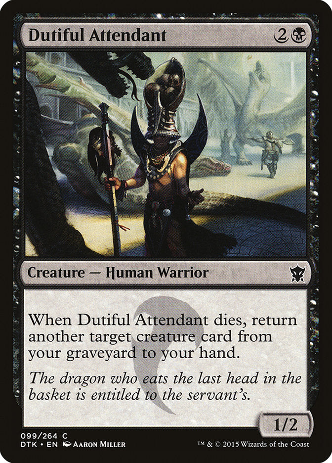 Dutiful Attendant 99 (Dragons of Tarkir)  - Foil | Good Games Adelaide SA