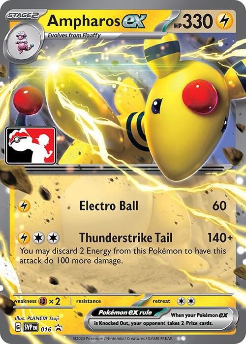Ampharos ex Series 3 016 (Prize Pack Series Cards)  | Good Games Adelaide SA