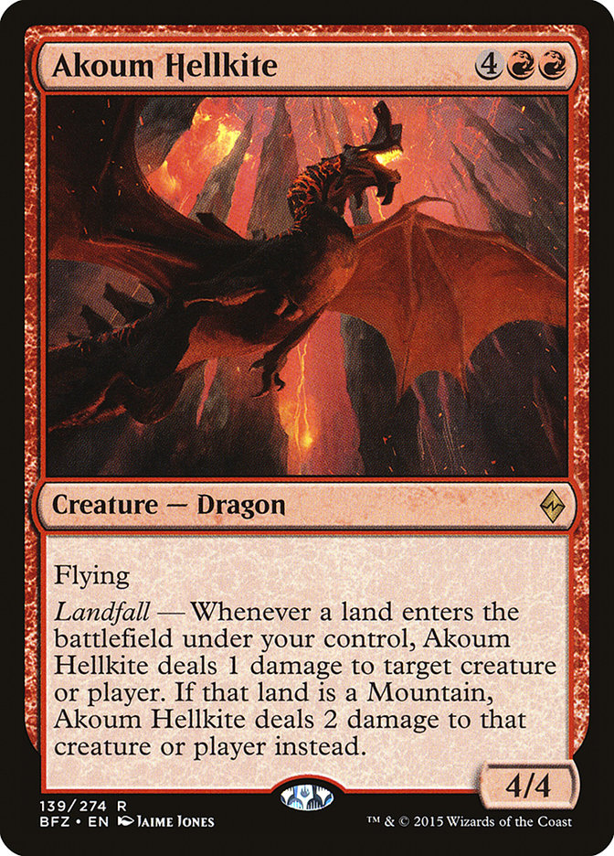 Akoum Hellkite 139 (Battle for Zendikar)  | Good Games Adelaide SA
