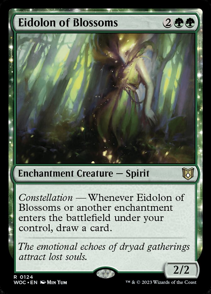 Eidolon of Blossoms 124 (Commander: Wilds of Eldraine)  | Good Games Adelaide SA