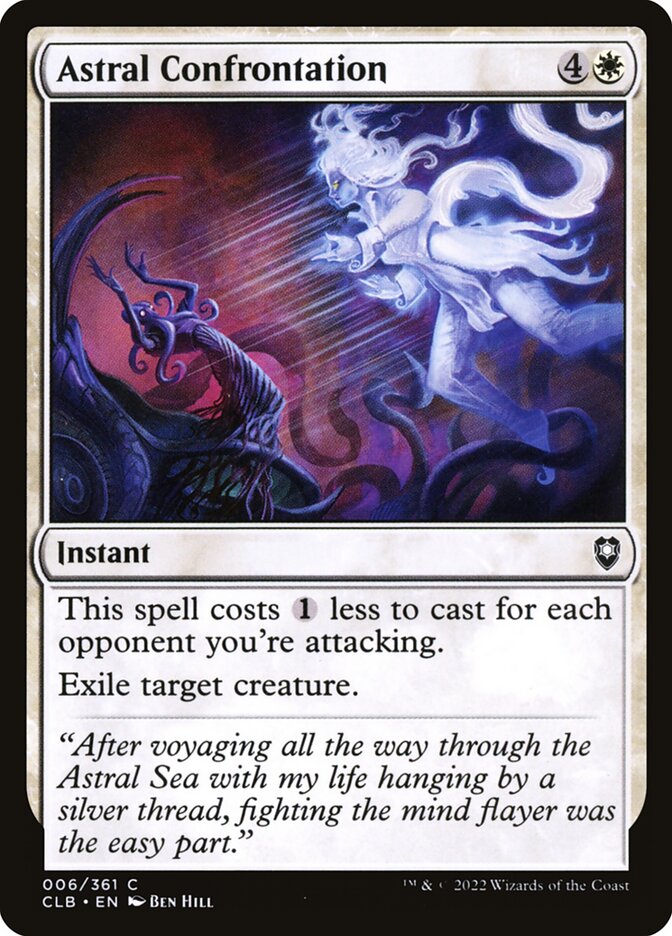Astral Confrontation 6 (Commander Legends: Battle for Baldur's Gate)  - Foil | Good Games Adelaide SA