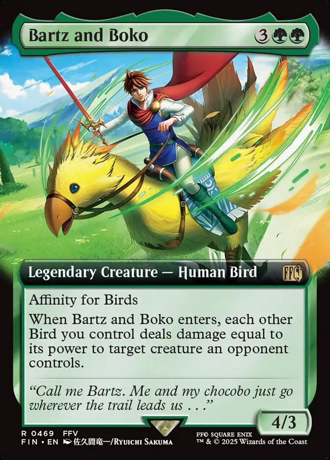 Bartz and Boko 469/309 (FINAL FANTASY)  - Extended Art  | Good Games Adelaide SA