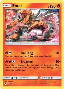 Entei 47 214 SM Lost Thunder 047/214 (Deck Exclusives)  - Holofoil | Good Games Adelaide SA