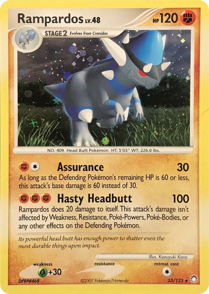 Rampardos 33 123 Cosmos Holo 033/123 (Deck Exclusives)  - Holofoil | Good Games Adelaide SA