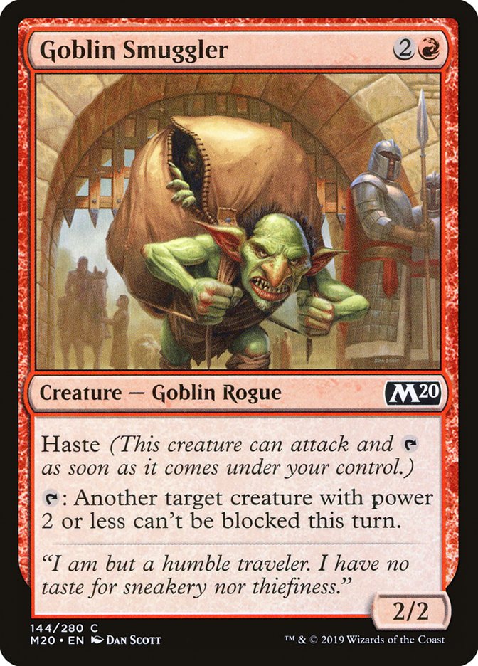 Goblin Smuggler 144 (Core Set 2020)  - Foil | Good Games Adelaide SA