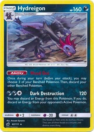 Hydreigon 62 111 Cracked Ice Holo 062/111 (Deck Exclusives)  - Holofoil | Good Games Adelaide SA