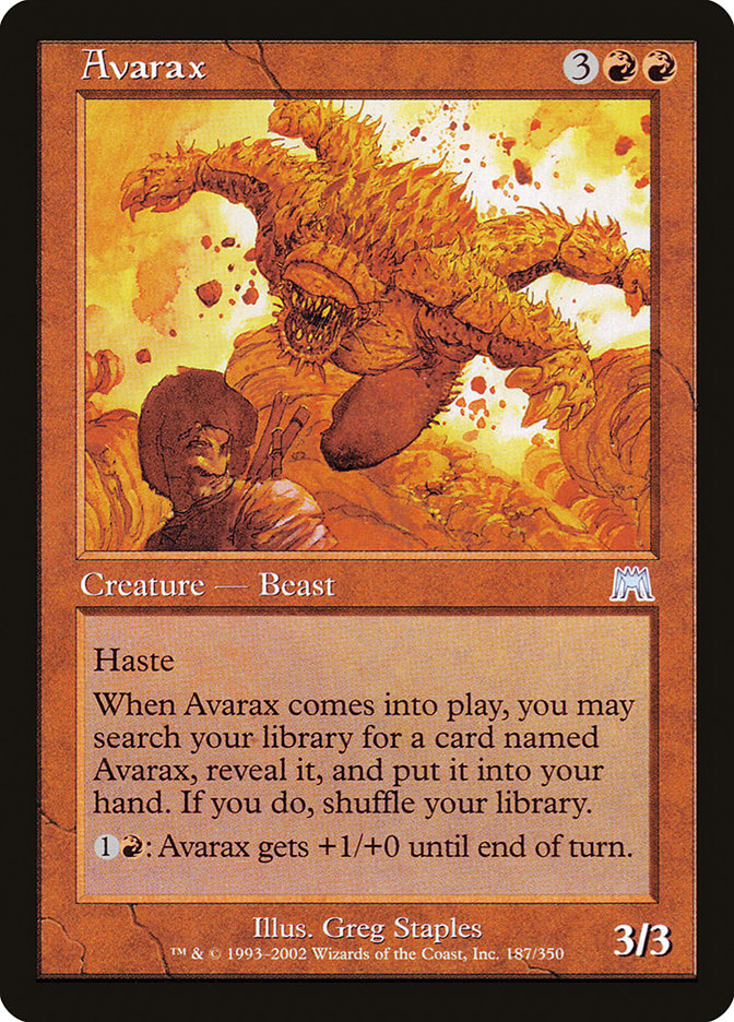 Avarax 187 (Onslaught)  | Good Games Adelaide SA