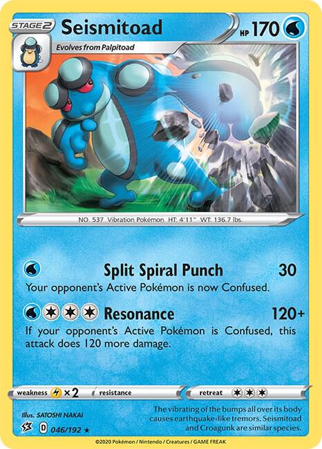 Seismitoad 046/192 (SWSH02: Rebel Clash)  | Good Games Adelaide SA