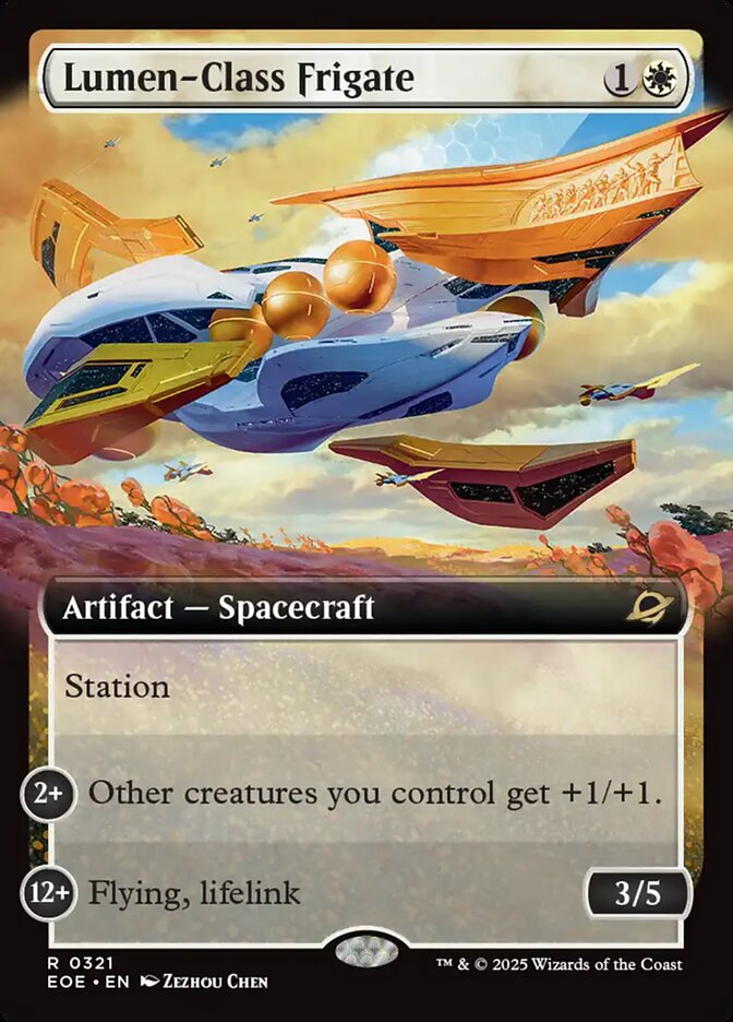 Lumen-Class Frigate 321/276 (Edge of Eternities)  - Extended Art Foil | Good Games Adelaide SA