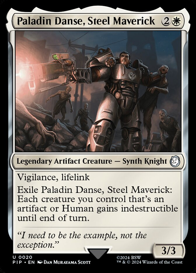 Paladin Danse, Steel Maverick 20 (Universes Beyond: Fallout)  - Foil | Good Games Adelaide SA