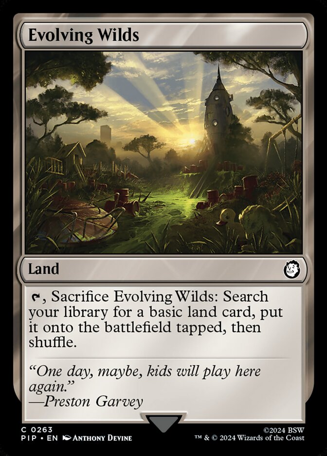 Evolving Wilds 263 (Universes Beyond: Fallout)  - Foil | Good Games Adelaide SA