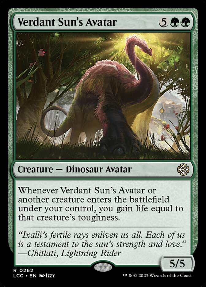 Verdant Sun's Avatar 262 (Commander: The Lost Caverns of Ixalan)  | Good Games Adelaide SA