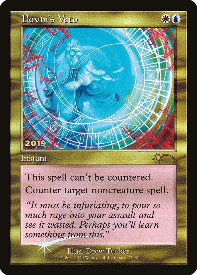 Dovin's Veto 27 (30th Anniversary Promos)  - Foil | Good Games Adelaide SA