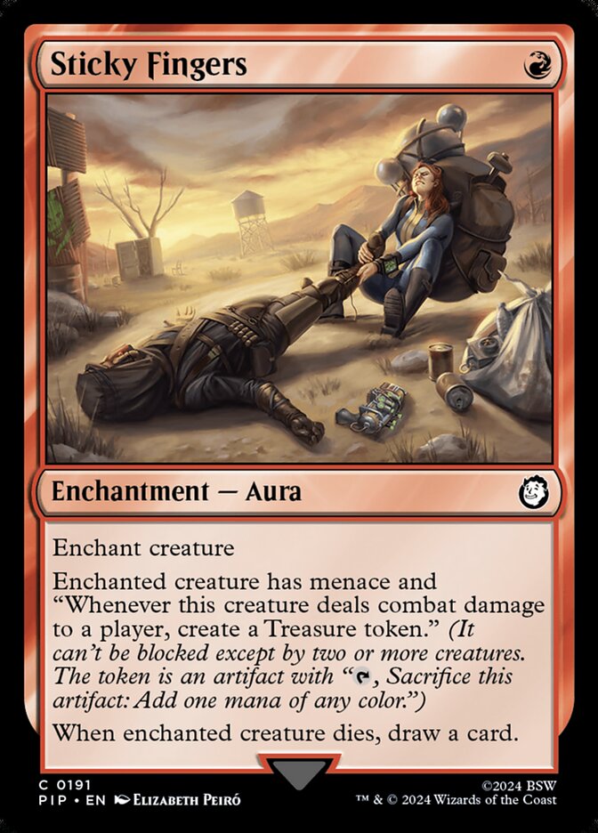 Sticky Fingers 191 (Universes Beyond: Fallout)  - Foil | Good Games Adelaide SA