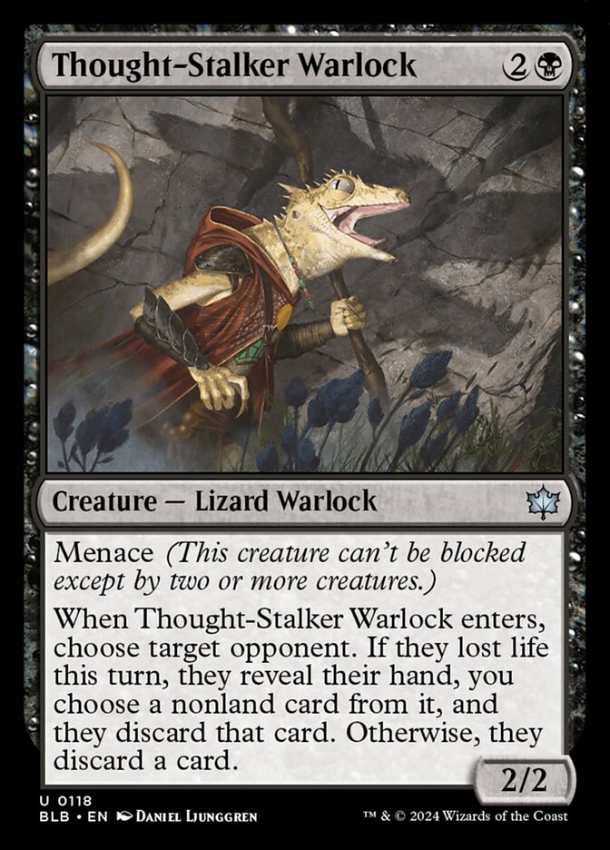 Thought-Stalker Warlock 118 (Bloomburrow)  | Good Games Adelaide SA