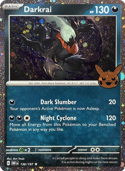 Darkrai 136/197 (Trick or Trade BOOster Bundle 2024)  - Holofoil | Good Games Adelaide SA