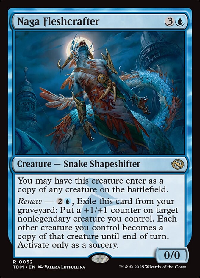 Naga Fleshcrafter 52 (Tarkir: Dragonstorm)  - Foil | Good Games Adelaide SA