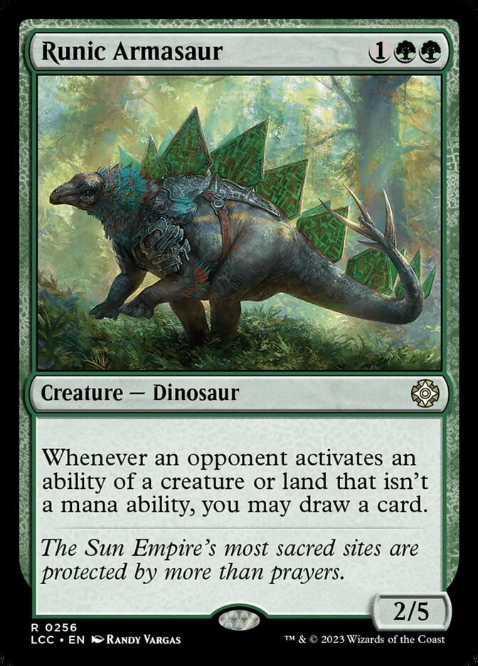 Runic Armasaur 256 (Commander: The Lost Caverns of Ixalan)  | Good Games Adelaide SA