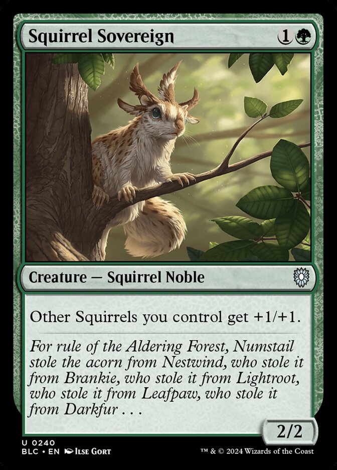 Squirrel Sovereign 240 (Commander: Bloomburrow)  | Good Games Adelaide SA