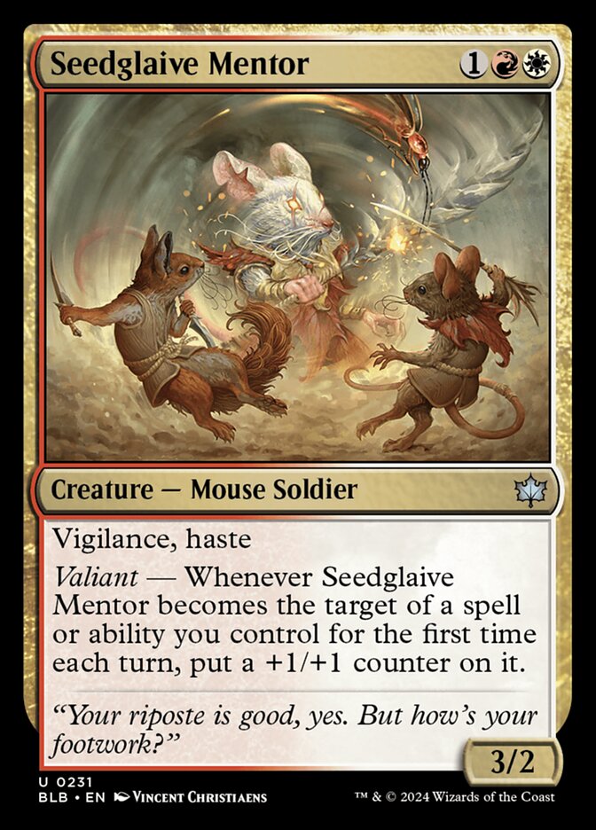 Seedglaive Mentor 231 (Bloomburrow)  | Good Games Adelaide SA