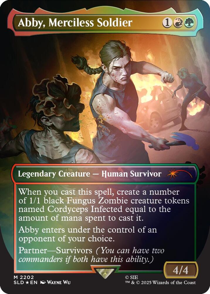 Abby Merciless Soldier Rainbow Foil 2202 (Secret Lair Drop Series)  - Foil | Good Games Adelaide SA