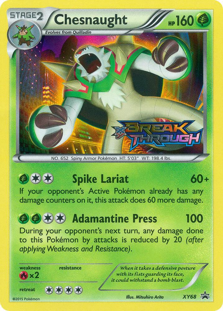 Chesnaught Prerelease XY68 (XY Promos)  - Holofoil | Good Games Adelaide SA