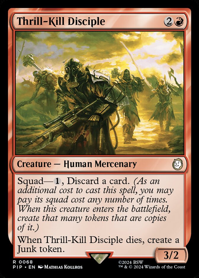 Thrill-Kill Disciple 68 (Universes Beyond: Fallout)  - Foil | Good Games Adelaide SA