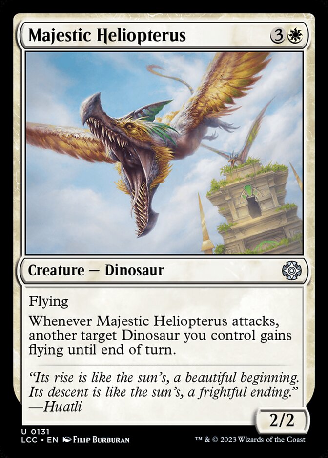 Majestic Heliopterus 131 (Commander: The Lost Caverns of Ixalan)  | Good Games Adelaide SA