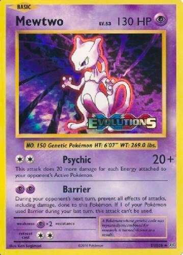 Mewtwo XY Evolutions Prerelease 51/108 (XY Promos)  - Holofoil | Good Games Adelaide SA