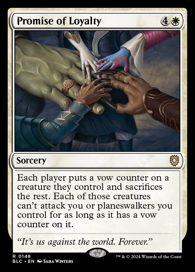 Promise of Loyalty 148 (Commander: Bloomburrow)  | Good Games Adelaide SA