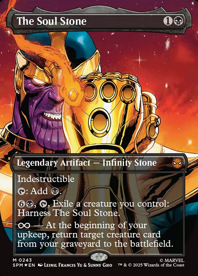 The Soul Stone 243/198 (Marvel's Spider-Man)  - Borderless Foil | Good Games Adelaide SA