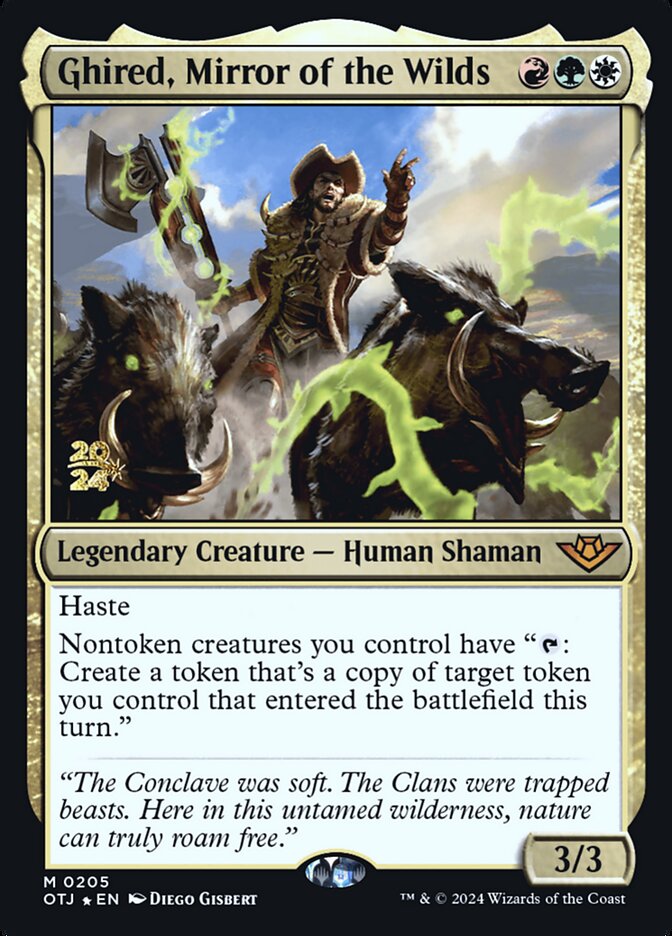 Ghired, Mirror of the Wilds 205 (Prerelease Cards)  - Foil | Good Games Adelaide SA