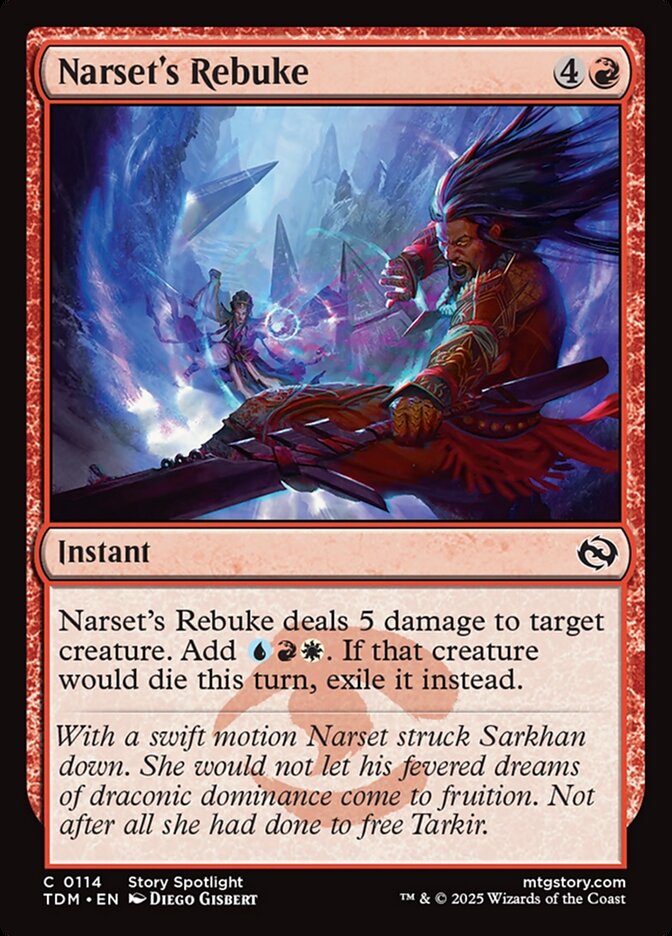 Narset's Rebuke 114 (Tarkir: Dragonstorm)  - Foil | Good Games Adelaide SA